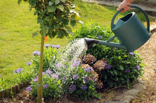 Drainage and base preparation for a retaining wall